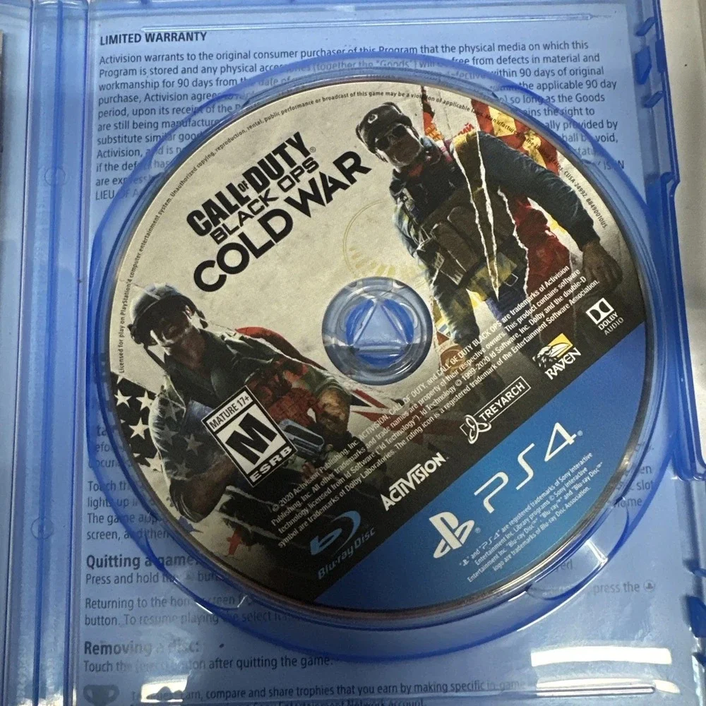 Call of Duty Black Ops Cold War PS4 Sony PlayStation 4 Video Game